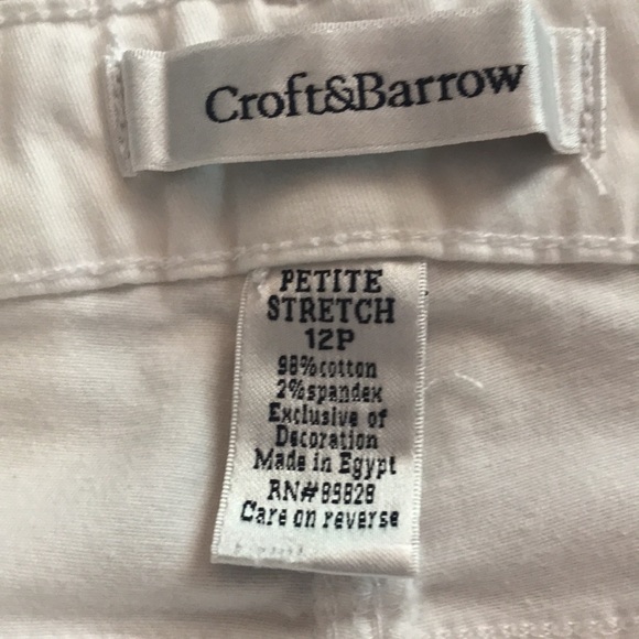 Croft & Barrow women’s white Capris size 12 - Picture 5 of 5